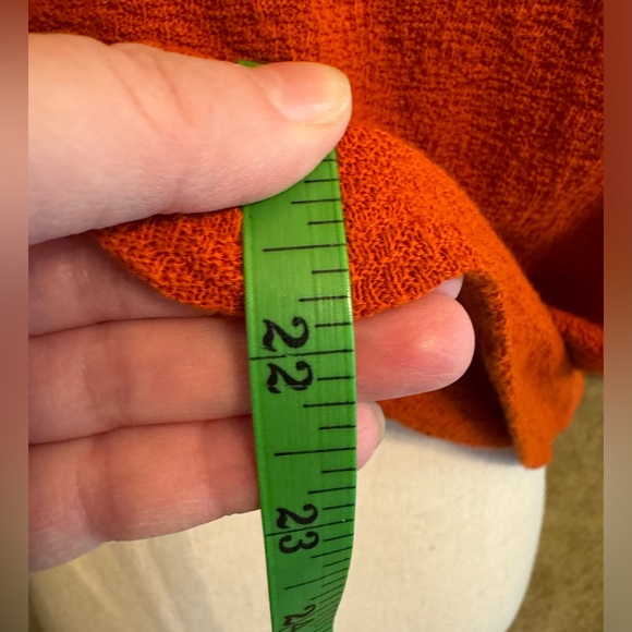 SOLD 🎉HP🎉 🧡 NWT Madewell Texture & Thread Burnt Orange Wrap Tie Top - XL - Picture 11 of 14
